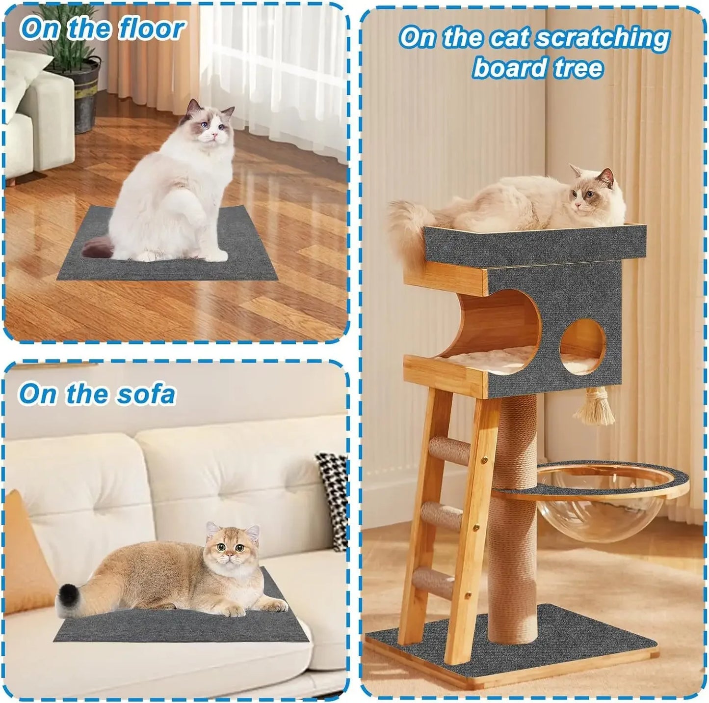 Self-Adhesive Cat Scratching Mat & Sofa Protector 🐱🛋️✨
