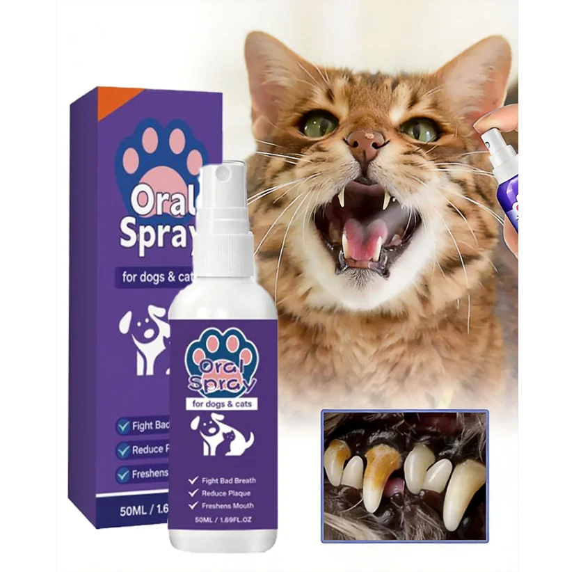 🦷 Pet Oral Hygiene Spray 30ml Tartar & Plaque