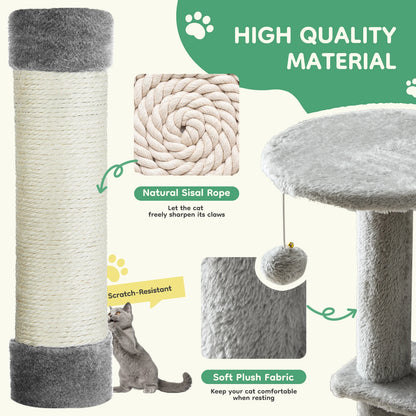 44" Multi-Level Cat Tree & Climbing Tower 🐱🌳✨