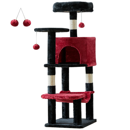 44" Multi-Level Cat Tree & Climbing Tower 🐱🌳✨