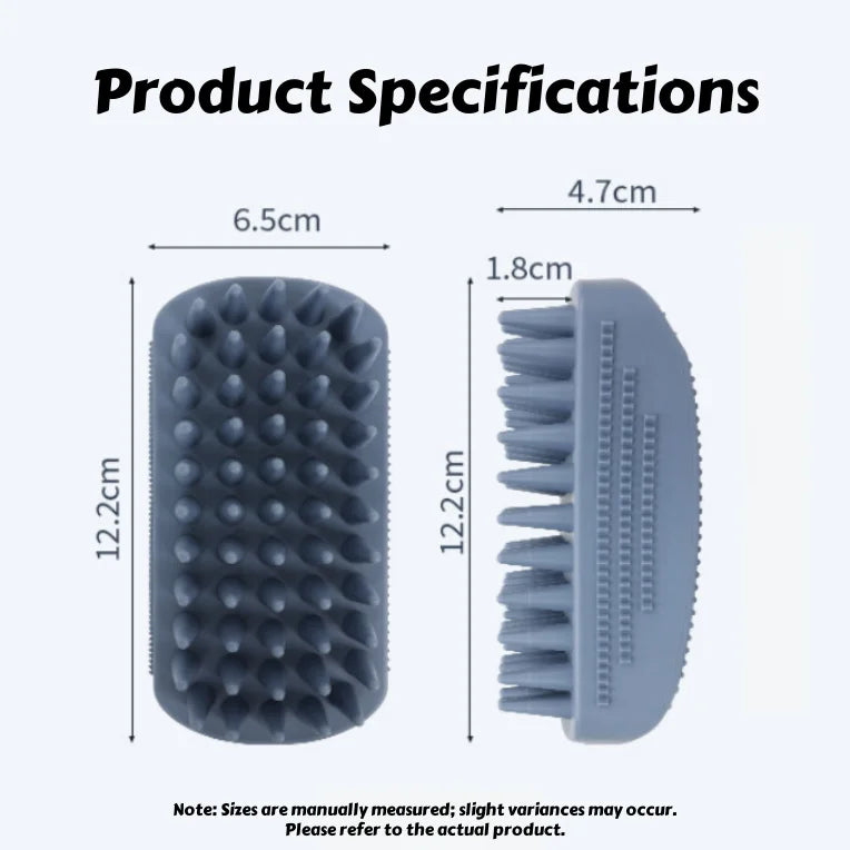 3-Head Silicone Pet Bath & Massage Brush 🐶🐱🛁✨