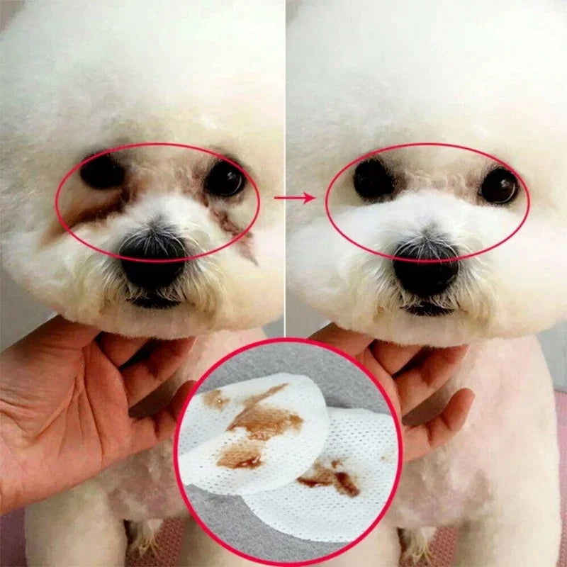130PCS Pet Eye Cleaning Wipes & Tear Stain Remover 🐶🐱✨