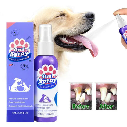 Pet Oral Care Spray – Fresh Breath & Teeth Cleaning 🐶🦷✨
