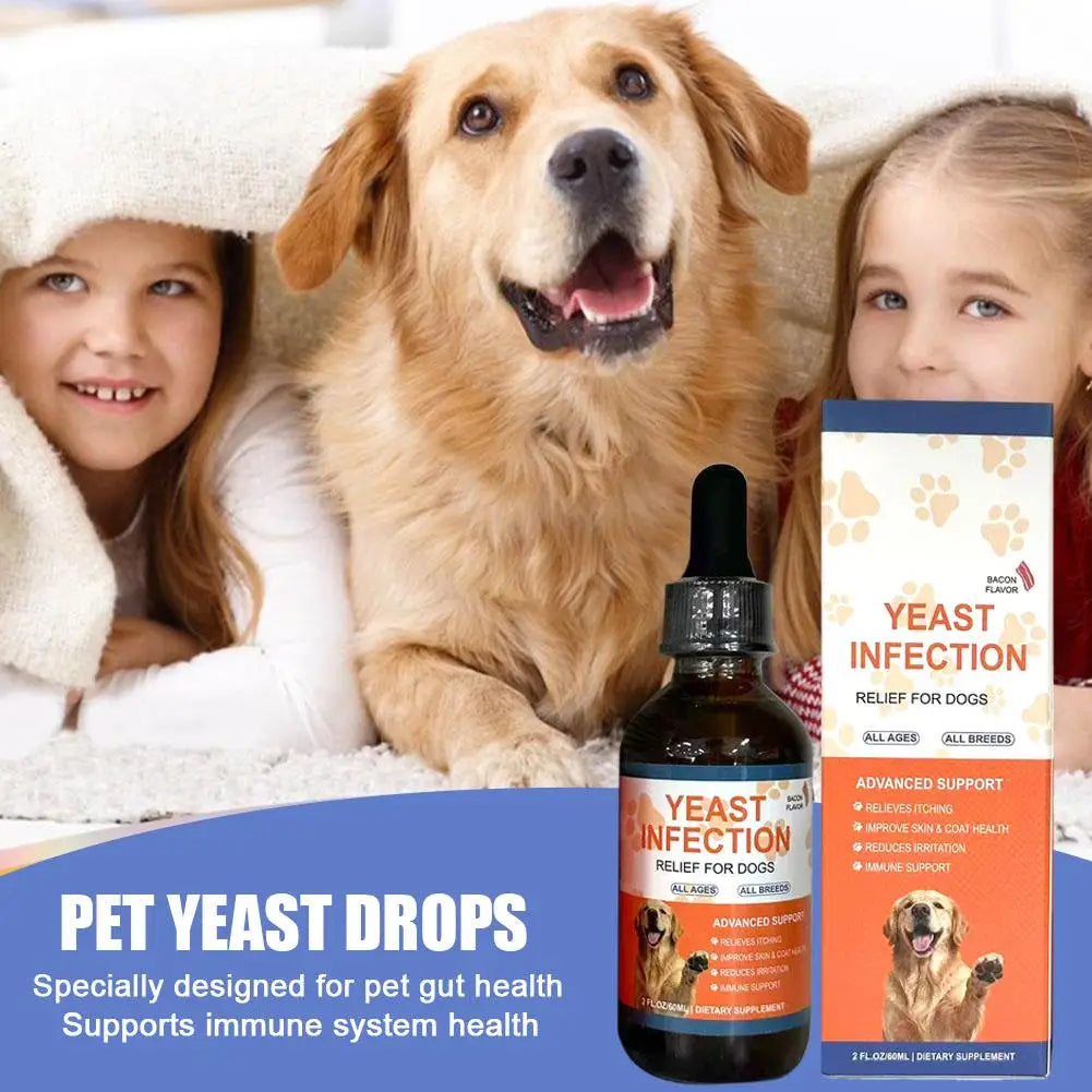💊 Pet Yeast Drops for Dogs & Cats 60ml Gut Health