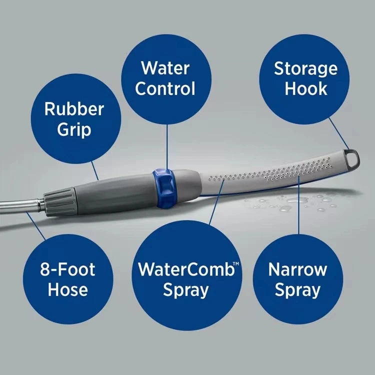Professional Pet Shower Head & Grooming Wand 🐶🐱🚿✨