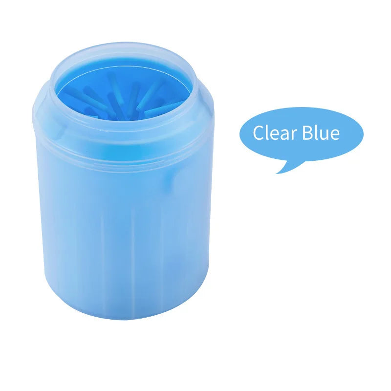 Portable Dog Paw Cleaner Cup with Soft Silicone Brush 🐶🐾✨