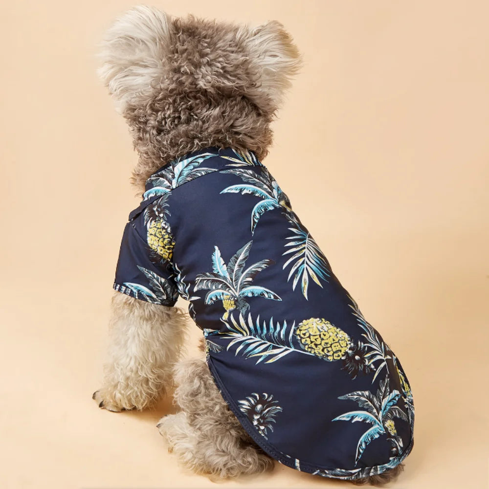 Hawaiian Pineapple Pet T-Shirt for Dogs & Cats 🍍🐶🐱☀️