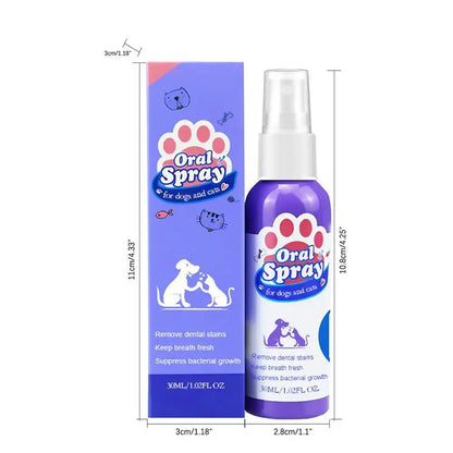 Pet Oral Care Spray – Fresh Breath & Teeth Cleaning 🐶🦷✨