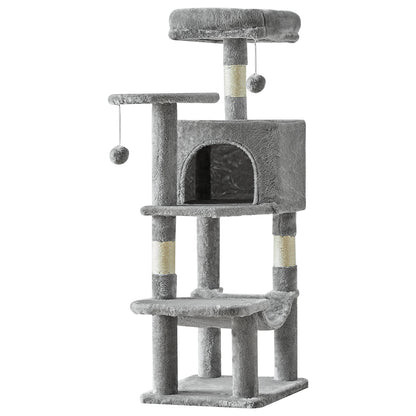 44" Tall Multi-Cat Tree & Climbing Tower 🐱🌳✨