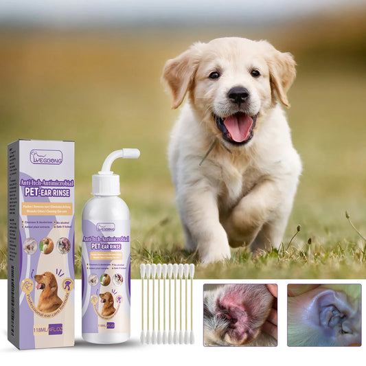 🐾 Pet Ear Drops 118ml Yeast, Mite & Wax Control