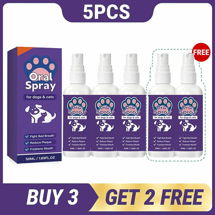 🦷 Pet Oral Hygiene Spray 30ml Tartar & Plaque