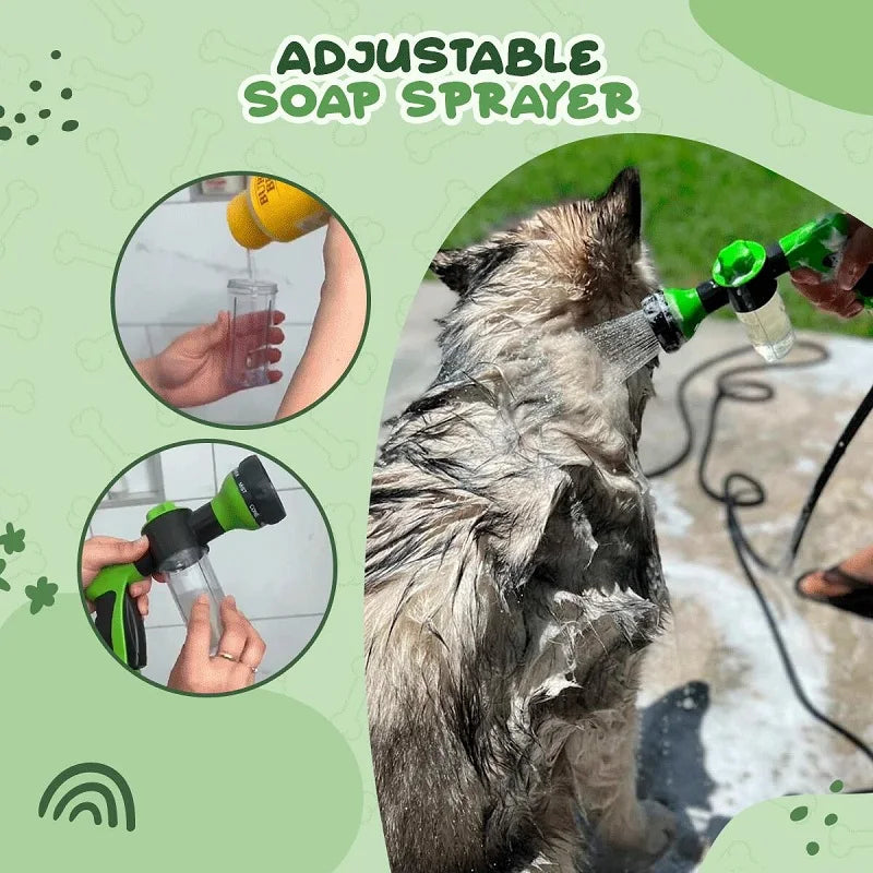 3-Mode Pet Shower Nozzle & Foam Sprayer 🐶🐱🚿✨