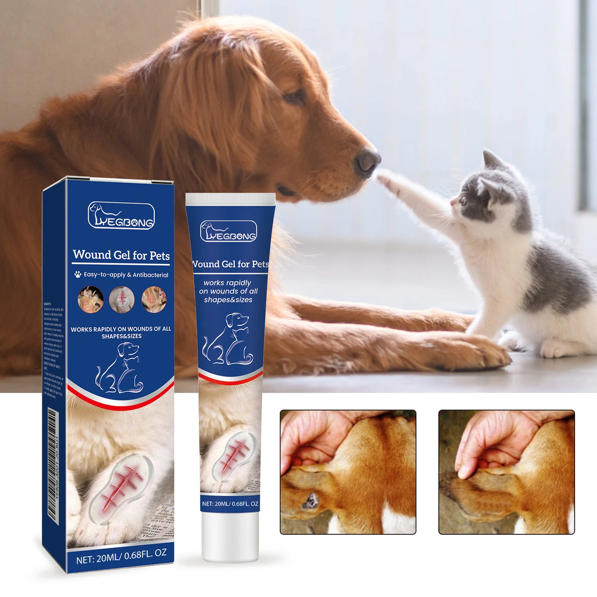 🩹 Pet Hemostatic Gel – Stop Bleeding & Wound Care