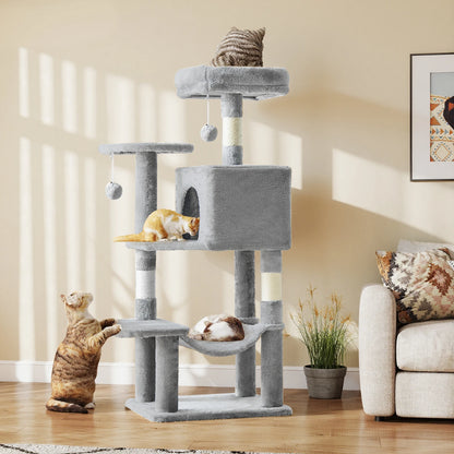 44" Multi-Level Cat Tree & Climbing Tower 🐱🌳✨